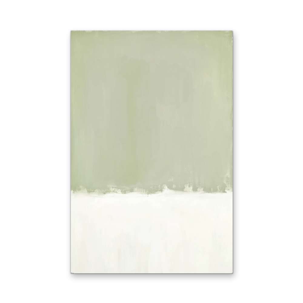 Greenfields Part Two - Green Abstract Stretched Canvas, Poster or Fine Art Print - I Heart Wall Art - Poster Print, Canvas Print or Framed Art Print