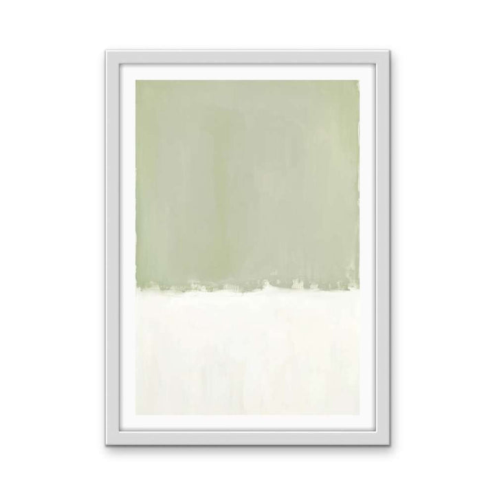 Greenfields Part Two - Green Abstract Stretched Canvas, Poster or Fine Art Print - I Heart Wall Art - Poster Print, Canvas Print or Framed Art Print