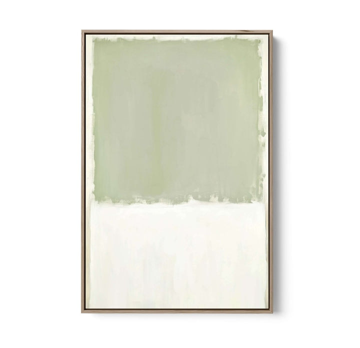 Greenfields Part Two - Green Abstract Stretched Canvas, Poster or Fine Art Print - I Heart Wall Art - Poster Print, Canvas Print or Framed Art Print
