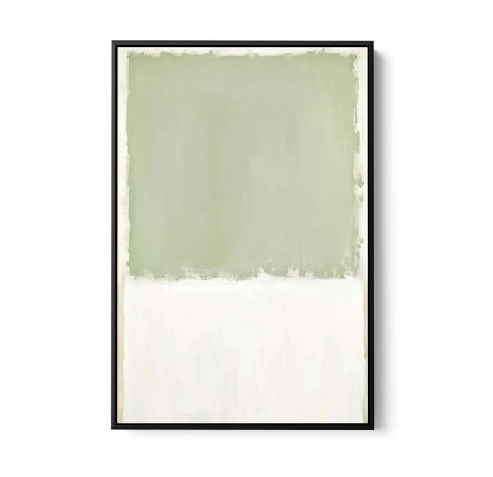 Greenfields Part Two - Green Abstract Stretched Canvas, Poster or Fine Art Print - I Heart Wall Art - Poster Print, Canvas Print or Framed Art Print