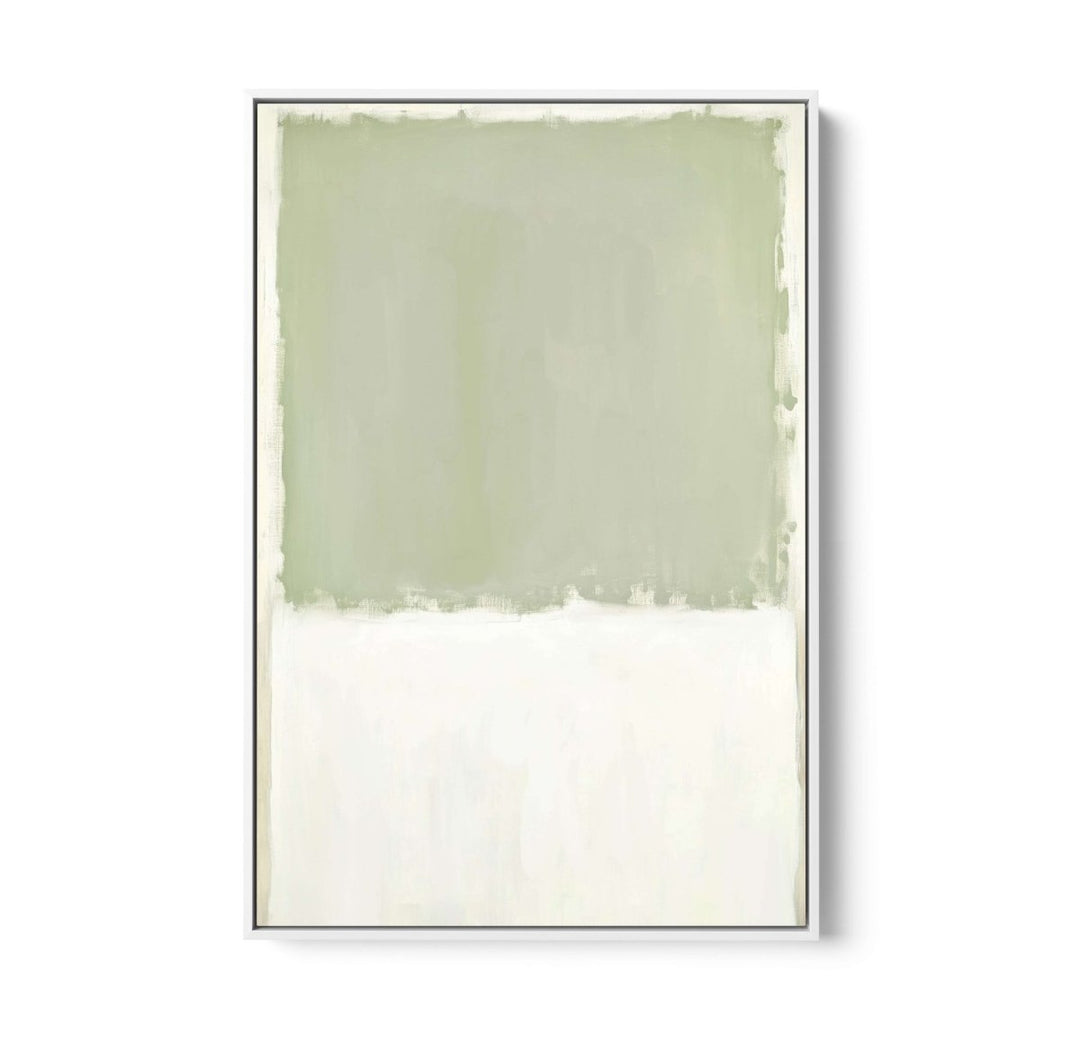 Greenfields Part Two - Green Abstract Stretched Canvas, Poster or Fine Art Print - I Heart Wall Art - Poster Print, Canvas Print or Framed Art Print
