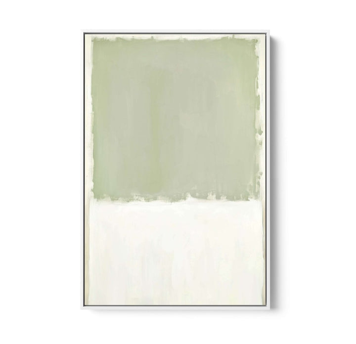 Greenfields Part Two - Green Abstract Stretched Canvas, Poster or Fine Art Print - I Heart Wall Art - Poster Print, Canvas Print or Framed Art Print