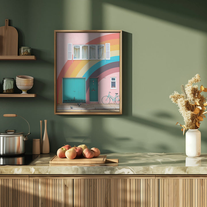 Groovy House - Stretched Canvas, Poster or Fine Art Print I Heart Wall Art