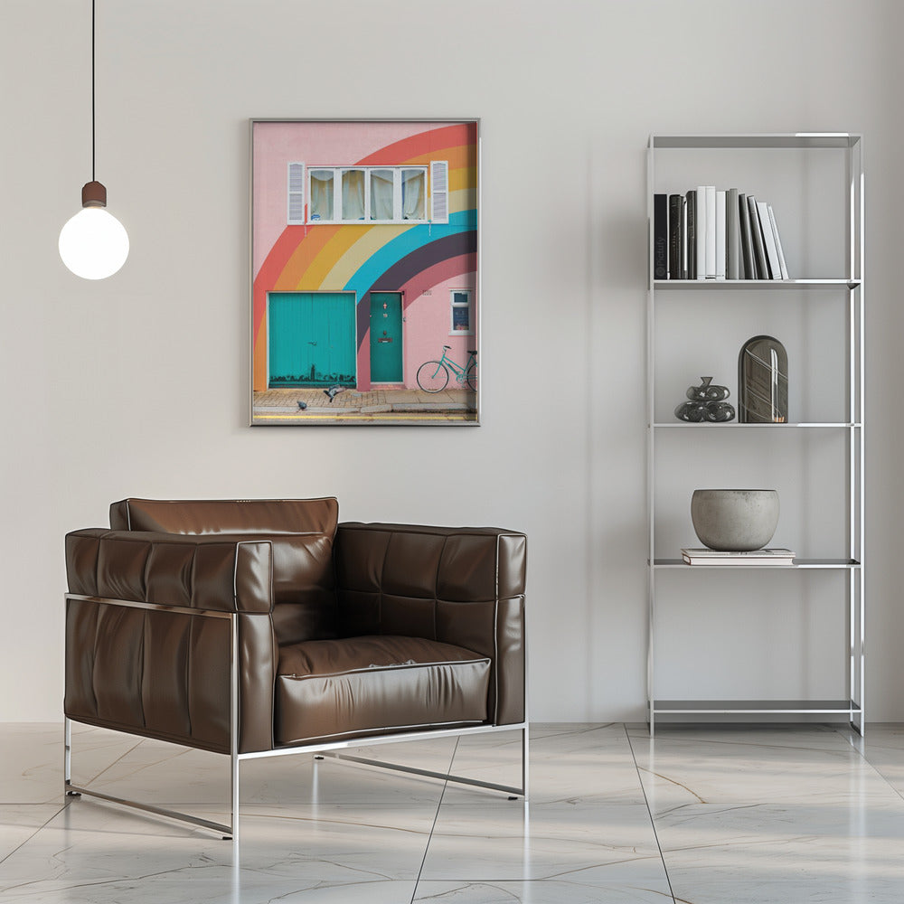 Groovy House - Stretched Canvas, Poster or Fine Art Print I Heart Wall Art