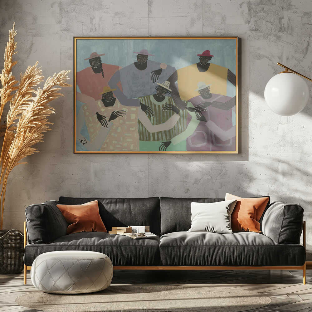 Group Chat - Stretched Canvas, Poster or Fine Art Print - I Heart Wall Art - Poster Print, Canvas Print or Framed Art Print