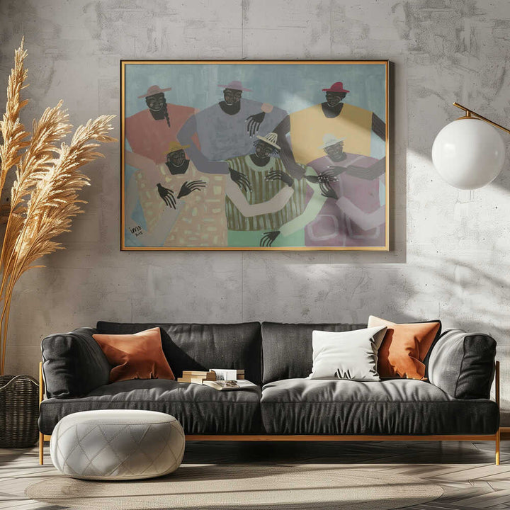 Group Chat - Stretched Canvas, Poster or Fine Art Print - I Heart Wall Art - Poster Print, Canvas Print or Framed Art Print