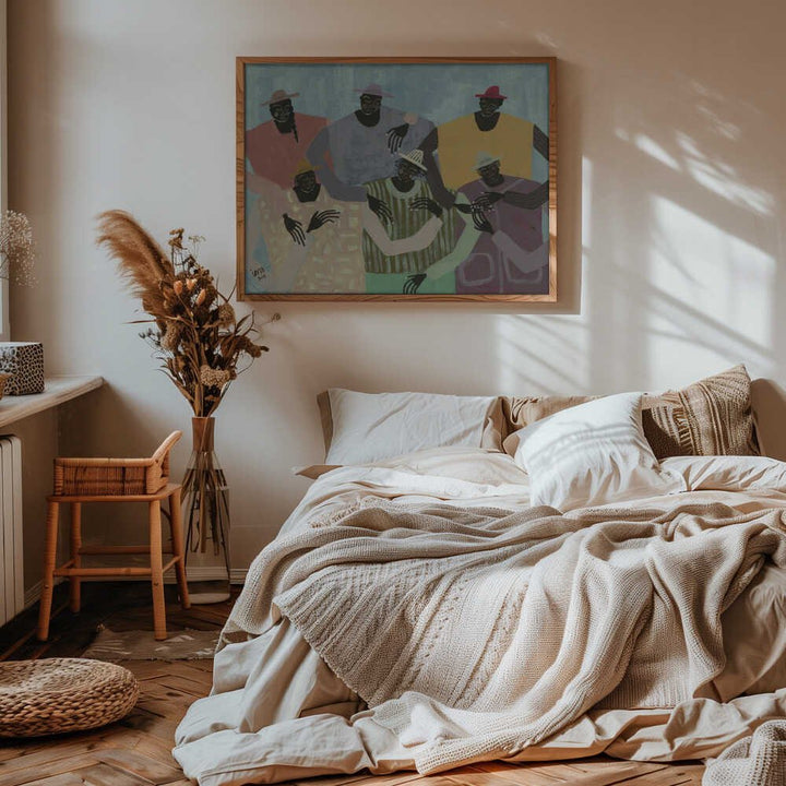 Group Chat - Stretched Canvas, Poster or Fine Art Print - I Heart Wall Art - Poster Print, Canvas Print or Framed Art Print