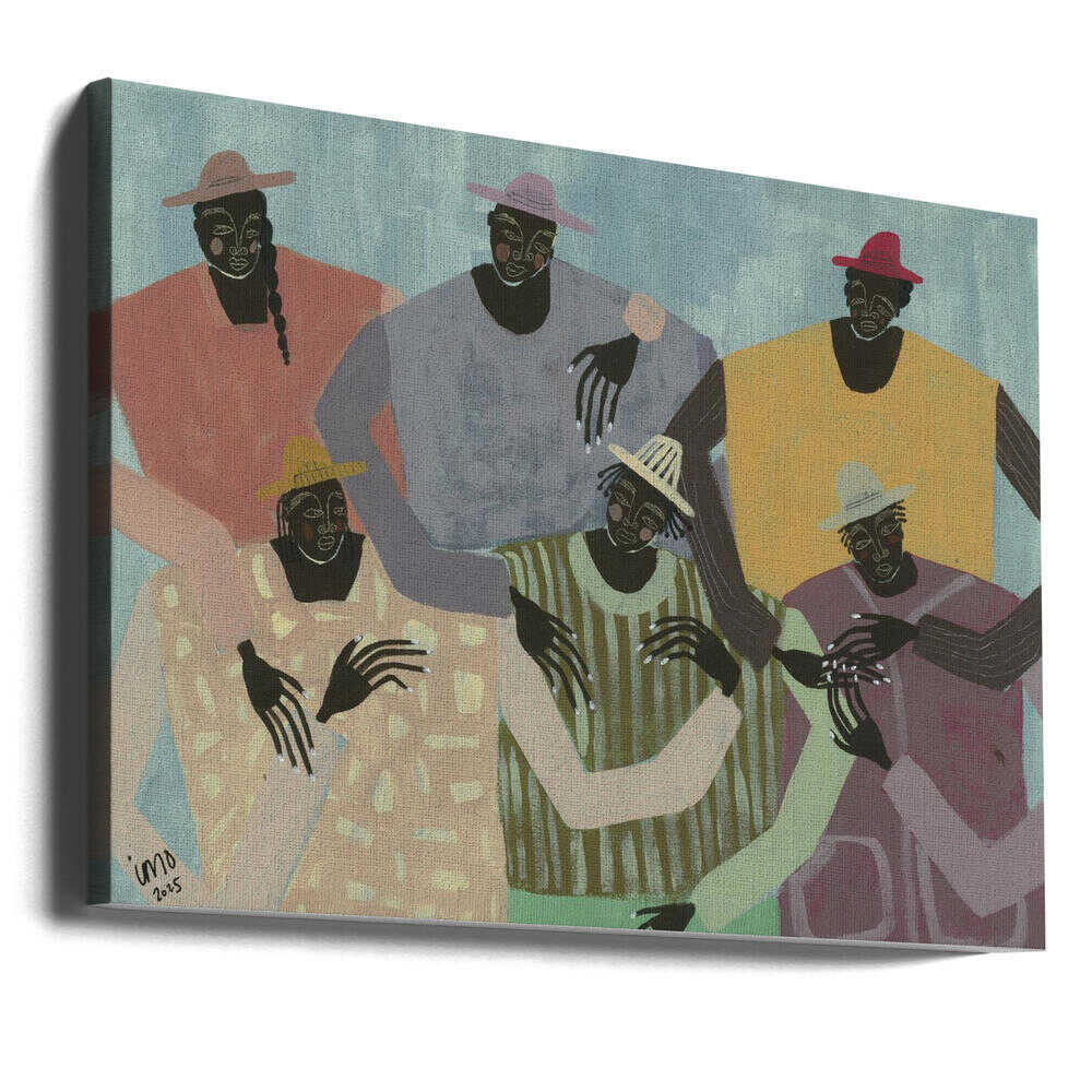 Group Chat - Stretched Canvas, Poster or Fine Art Print - I Heart Wall Art - Poster Print, Canvas Print or Framed Art Print