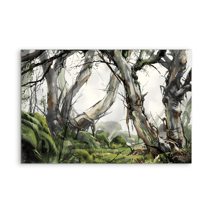 Gully - Watercolour Australian Eucalyptus Bush Nature Art Print - I Heart Wall Art - Poster Print, Canvas Print or Framed Art Print
