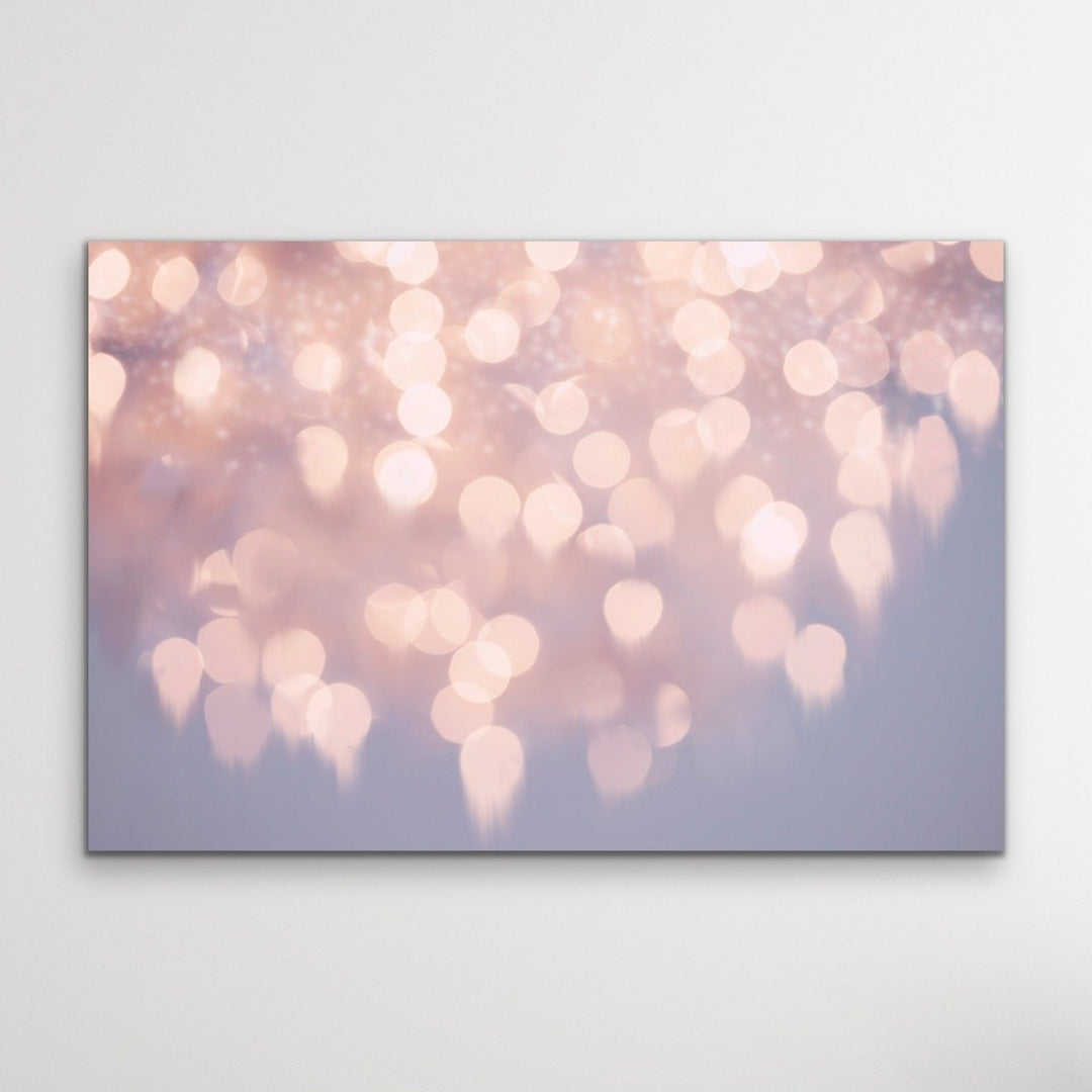 Gutter To The Stars Pink Bokeh Framed Wall Art Canvas Print - I Heart Wall Art