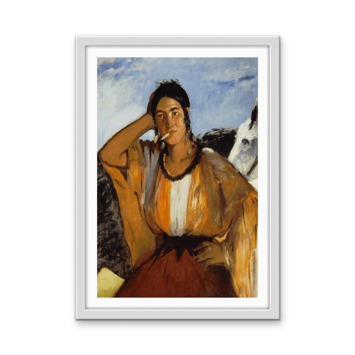 Gypsy with a Cigarette (1862) by Edouard Manet - Stretched Canvas or Fine Art Print - I Heart Wall Art - Poster Print, Canvas Print or Framed Art Print