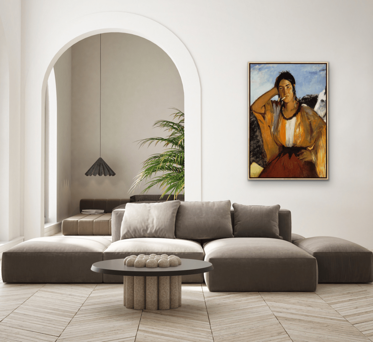 Gypsy with a Cigarette (1862) by Edouard Manet - Stretched Canvas or Fine Art Print - I Heart Wall Art - Poster Print, Canvas Print or Framed Art Print