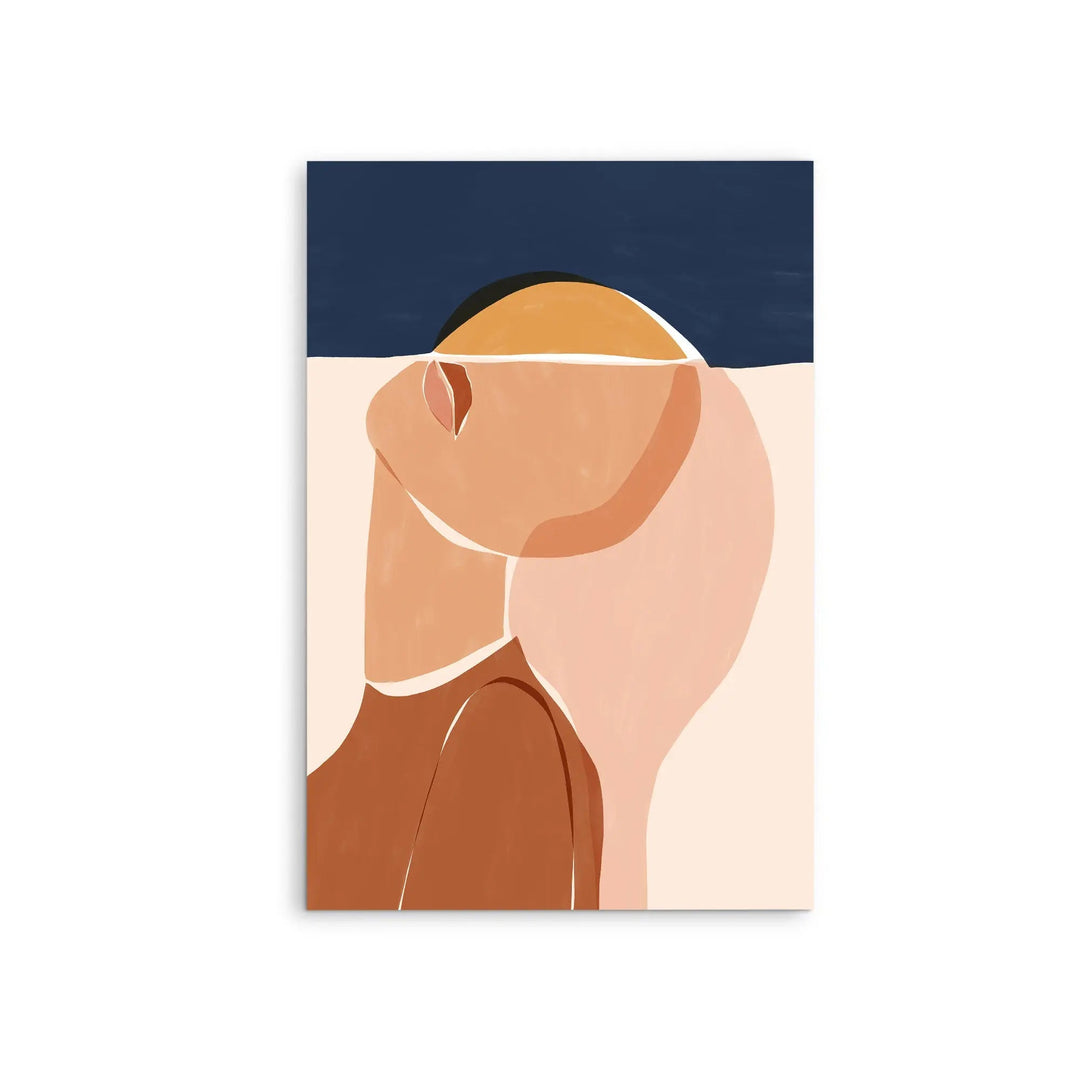 Half Face Half Sun by Ivy Green Illustrations - Stretched Canvas Print or Framed Fine Art Print - Artwork I Heart Wall Art Australia 