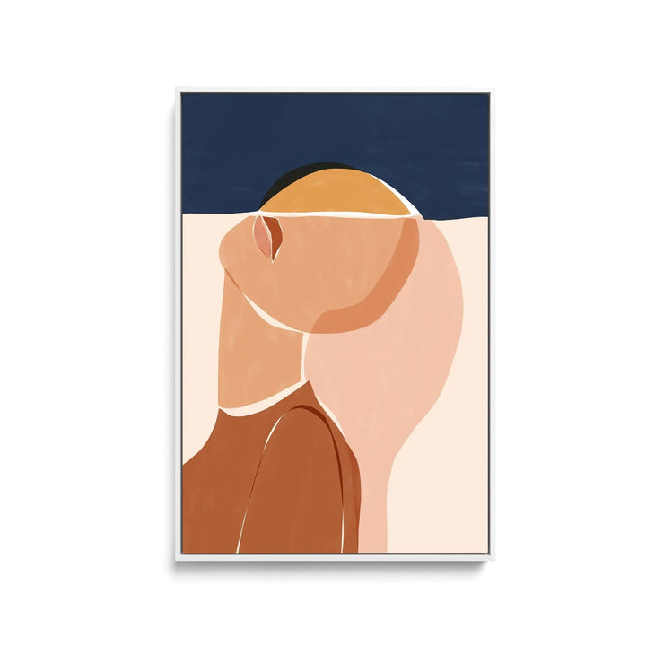 Half Face Half Sun by Ivy Green Illustrations - Stretched Canvas Print or Framed Fine Art Print - Artwork I Heart Wall Art Australia 