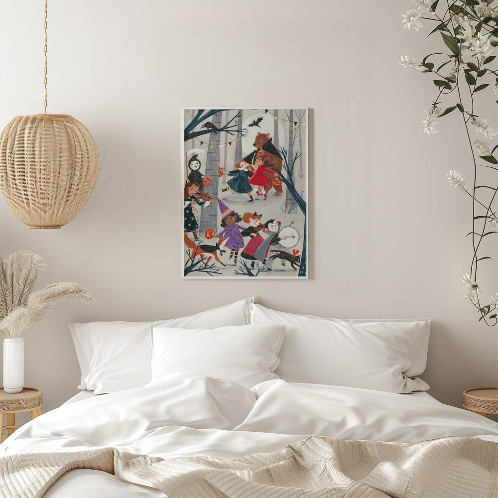 Halloween parade - Stretched Canvas, Poster or Fine Art Print I Heart Wall Art