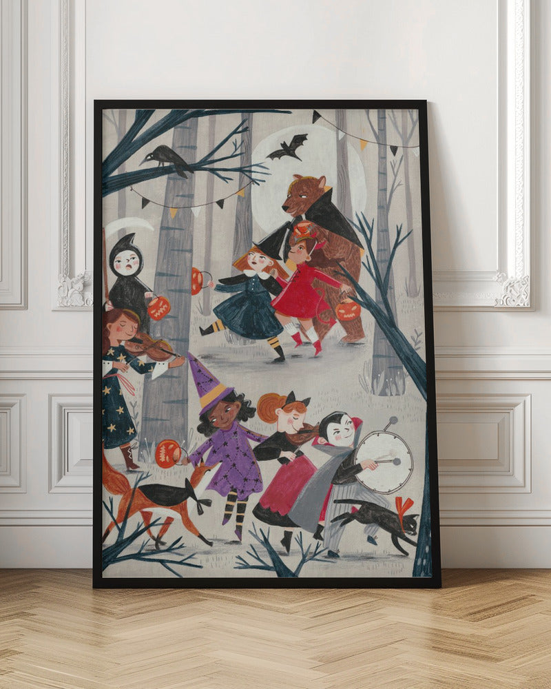 Halloween parade - Stretched Canvas, Poster or Fine Art Print I Heart Wall Art