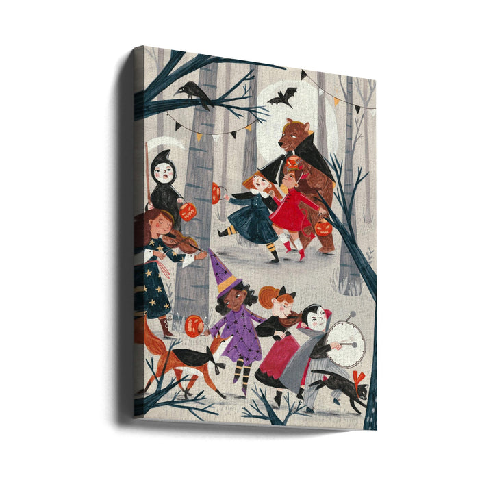 Halloween parade - Stretched Canvas, Poster or Fine Art Print I Heart Wall Art