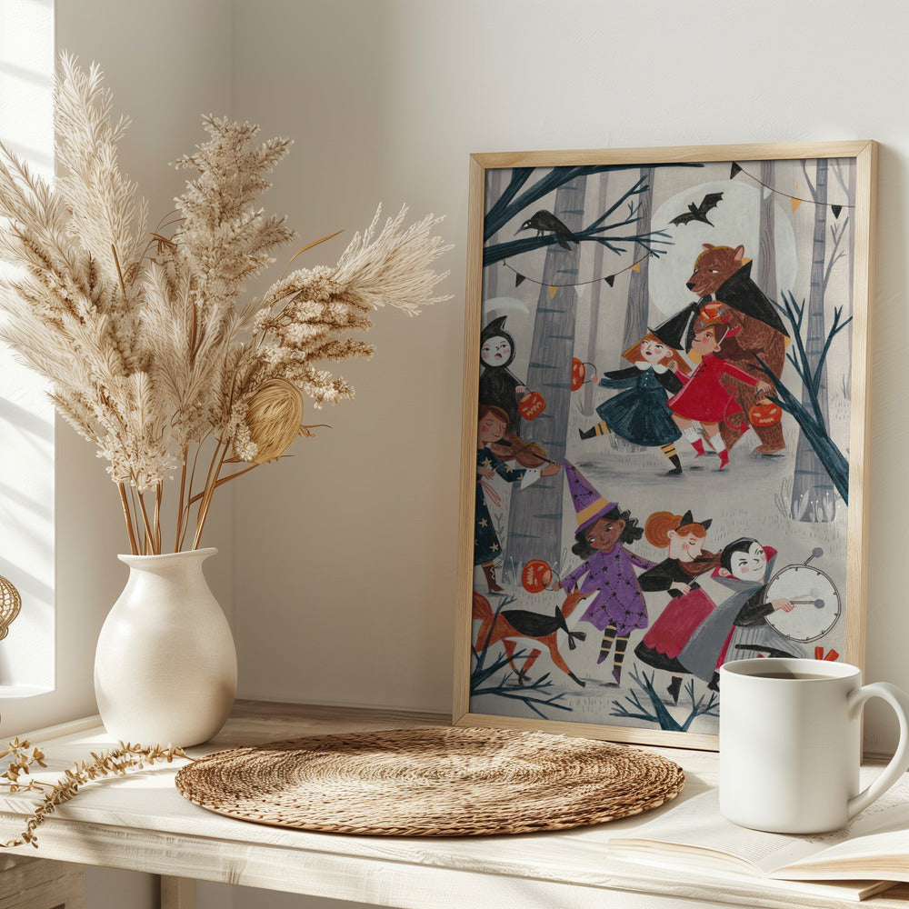 Halloween parade - Stretched Canvas, Poster or Fine Art Print I Heart Wall Art