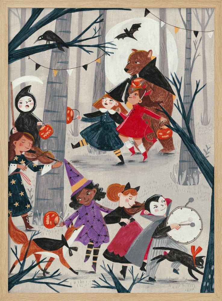 Halloween parade - Stretched Canvas, Poster or Fine Art Print I Heart Wall Art