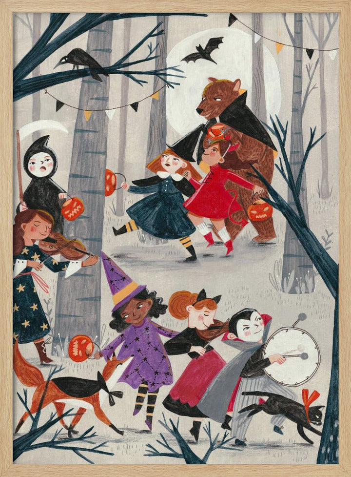Halloween parade - Stretched Canvas, Poster or Fine Art Print I Heart Wall Art