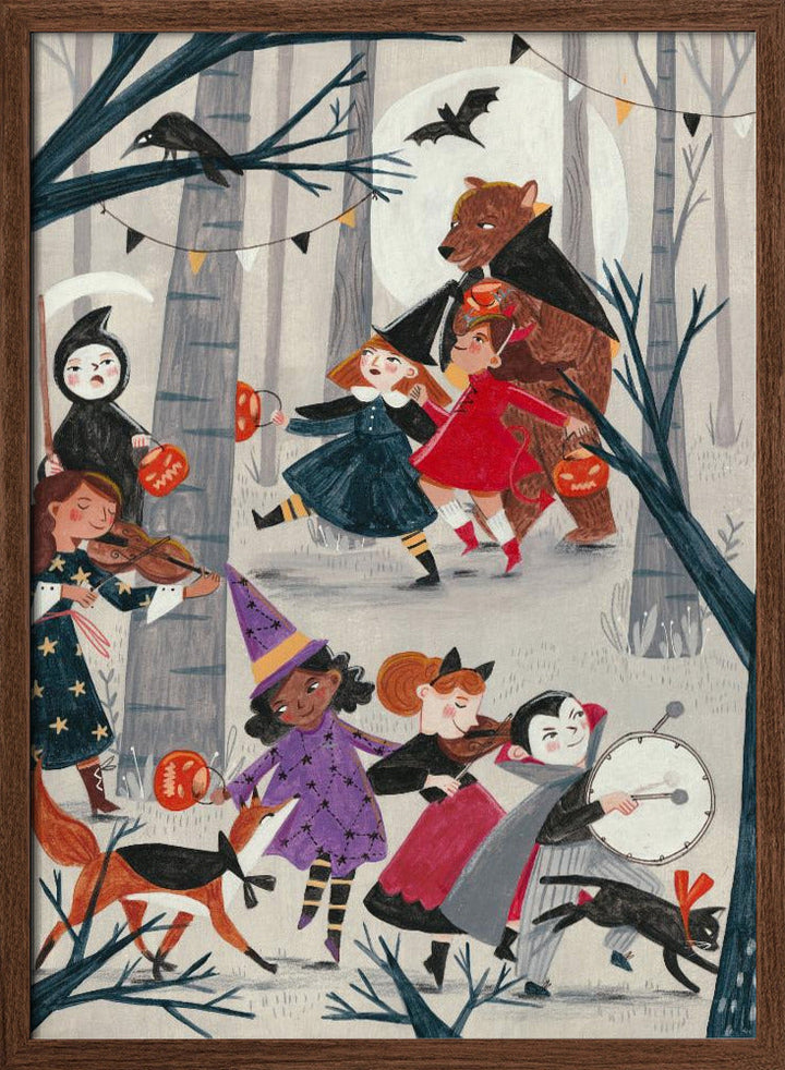 Halloween parade - Stretched Canvas, Poster or Fine Art Print I Heart Wall Art