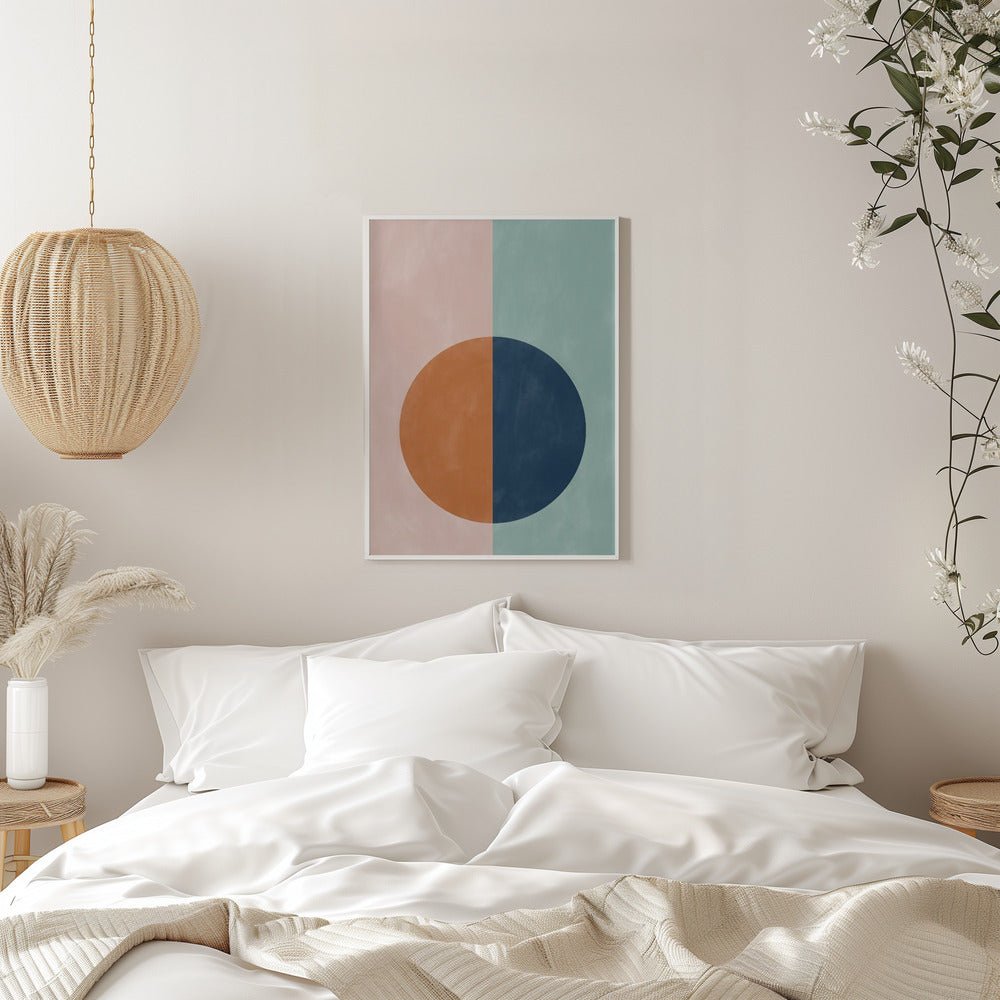 Halved Harmony - Stretched Canvas, Poster or Fine Art Print - I Heart Wall Art - Poster Print, Canvas Print or Framed Art Print