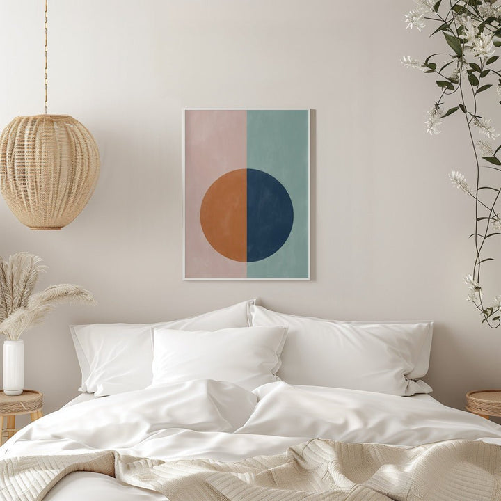 Halved Harmony - Stretched Canvas, Poster or Fine Art Print - I Heart Wall Art - Poster Print, Canvas Print or Framed Art Print