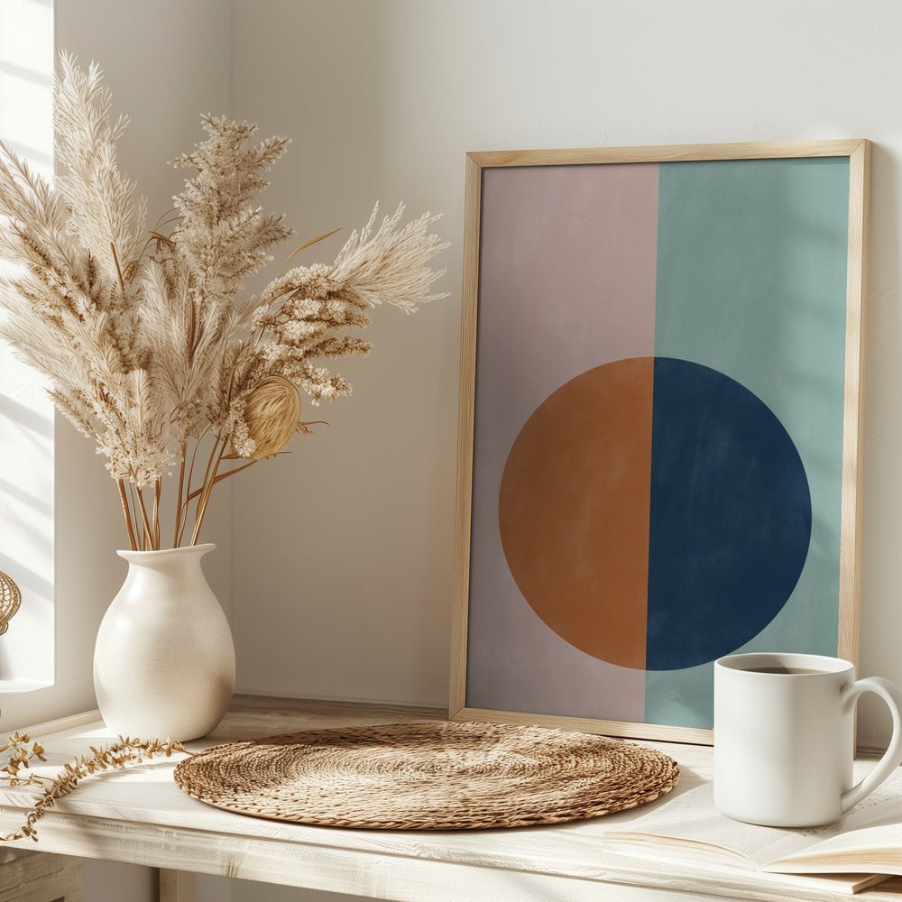 Halved Harmony - Stretched Canvas, Poster or Fine Art Print - I Heart Wall Art - Poster Print, Canvas Print or Framed Art Print