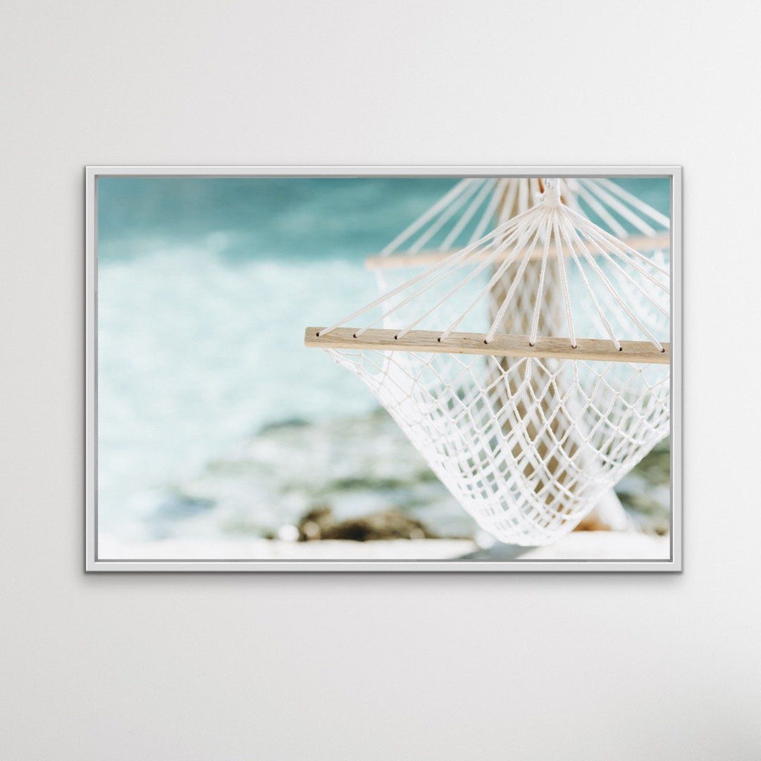 Hammock Days - Boho Palm Tropical Beach Wall Art or Canvas Print - I Heart Wall Art