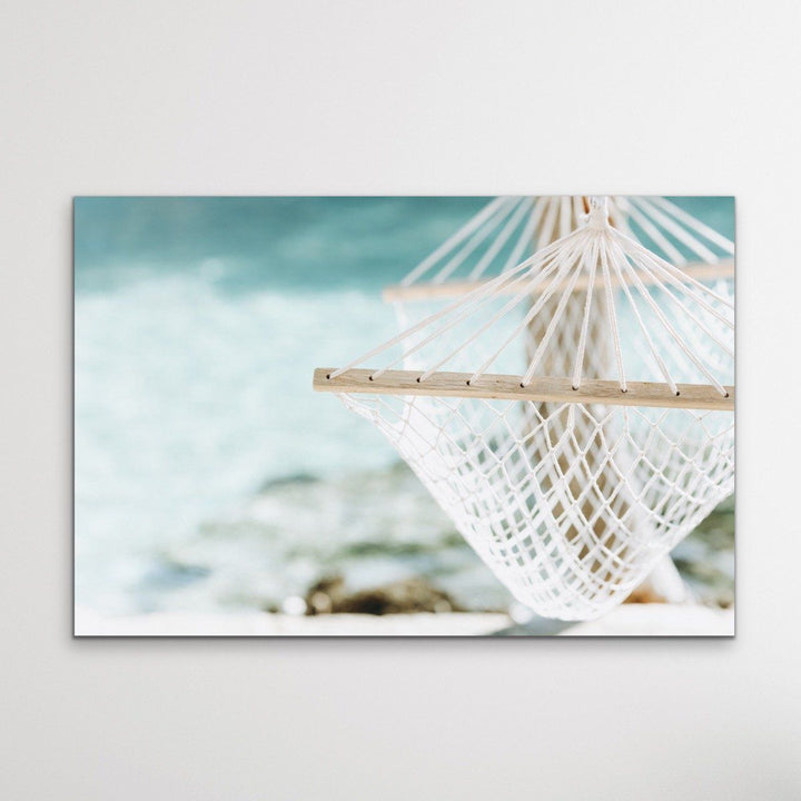 Hammock Days - Boho Palm Tropical Beach Wall Art or Canvas Print - I Heart Wall Art