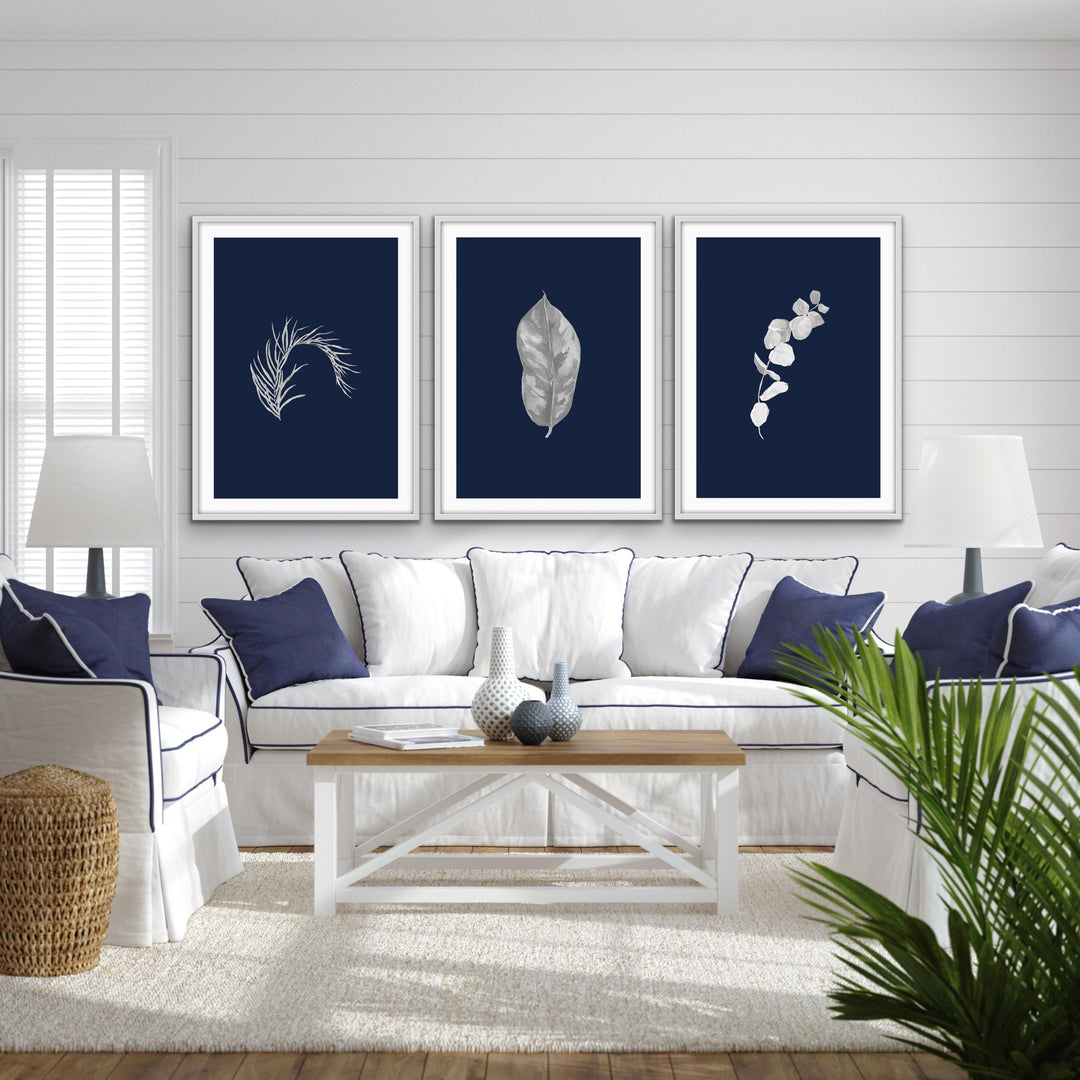 Hamptons Garden - Three Piece Art Print Set Triptych - I Heart Wall Art