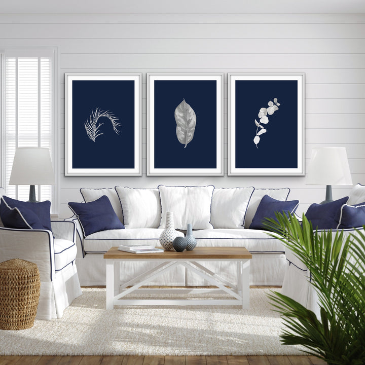 Hamptons Garden - Three Piece Art Print Set Triptych - I Heart Wall Art