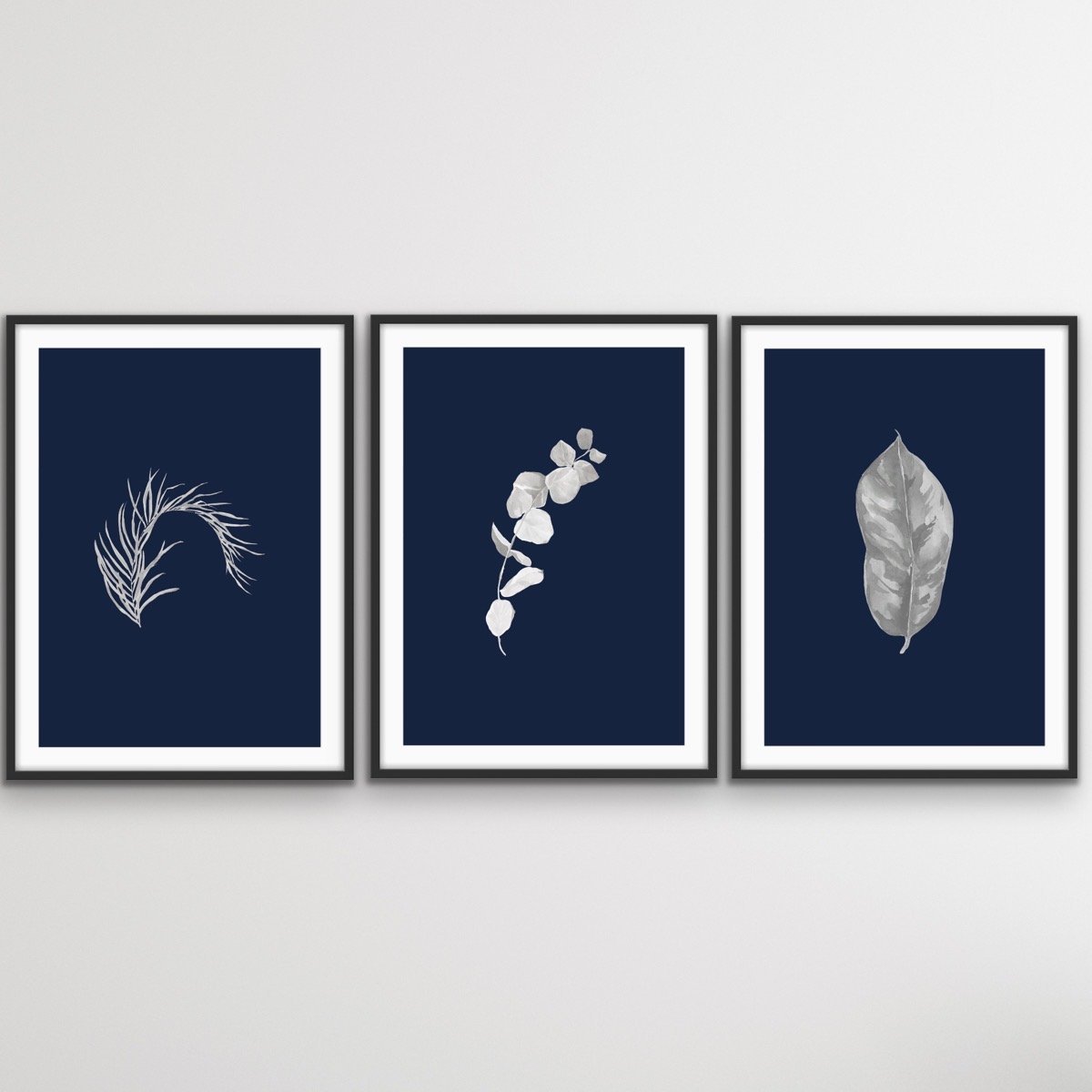 Hamptons Garden - Three Piece Art Print Set Triptych - I Heart Wall Art