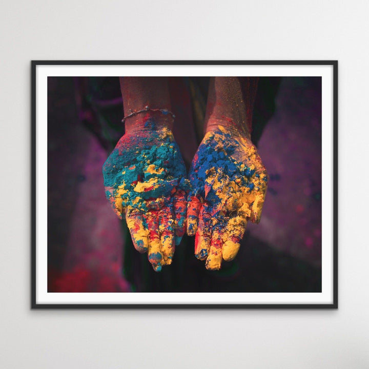 Hands Of India - Holi Festival INdi - I Heart Wall Art
