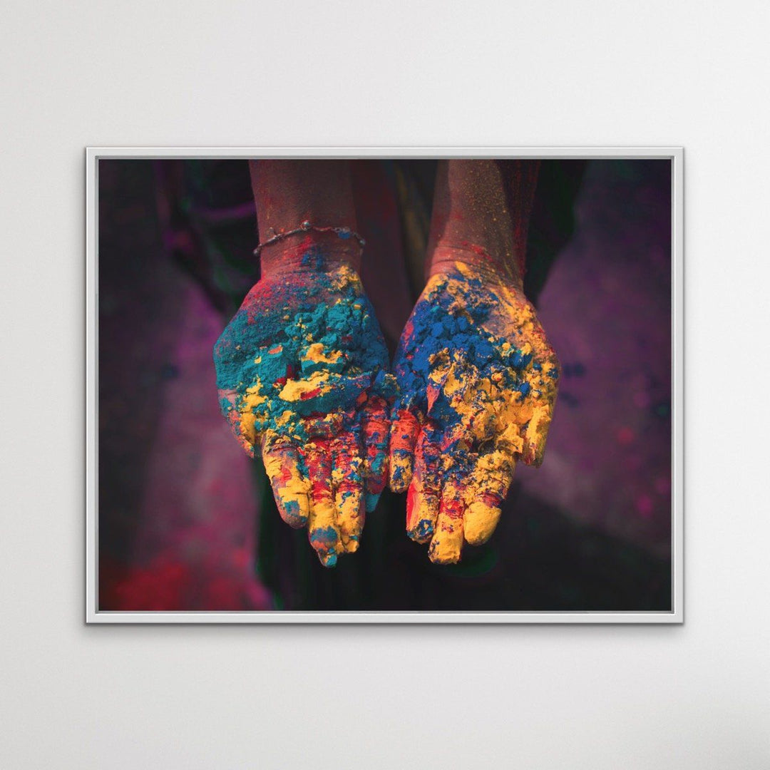 Hands Of India - Holi Festival INdi - I Heart Wall Art