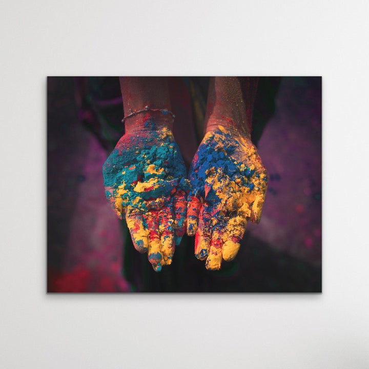Hands Of India - Holi Festival INdi - I Heart Wall Art