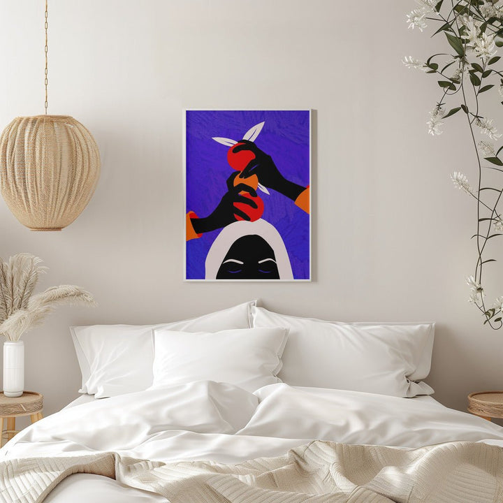 Hands On Orange - Stretched Canvas, Poster or Fine Art Print - I Heart Wall Art - Poster Print, Canvas Print or Framed Art Print