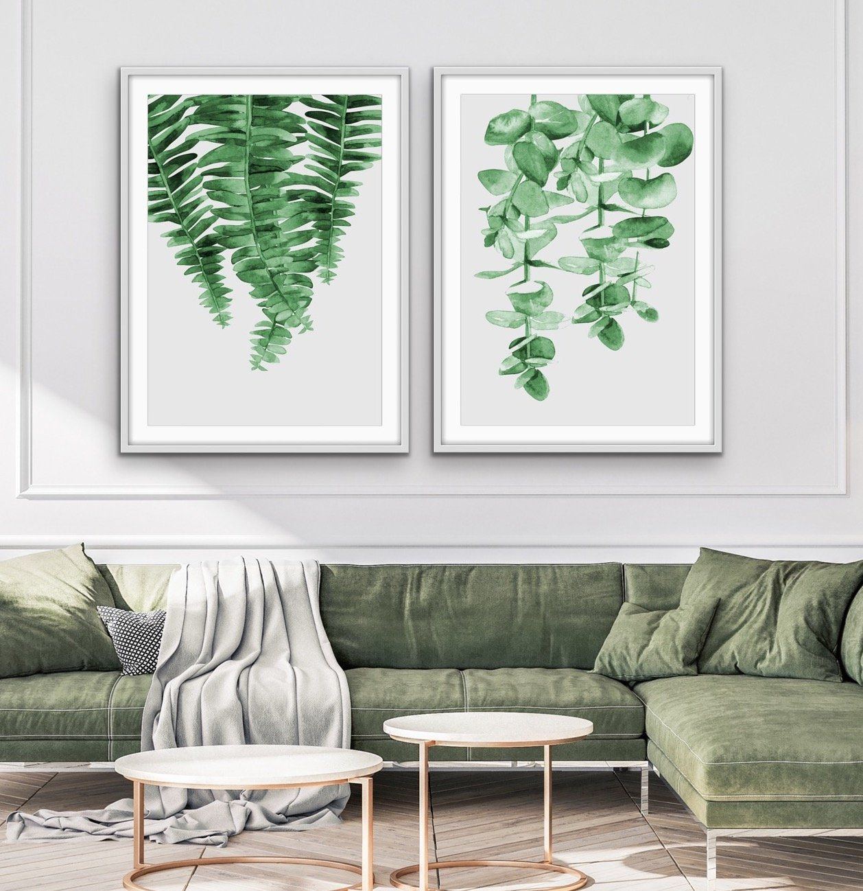 Hanging Gardens Two Piece Print Set Diptych - I Heart Wall Art
