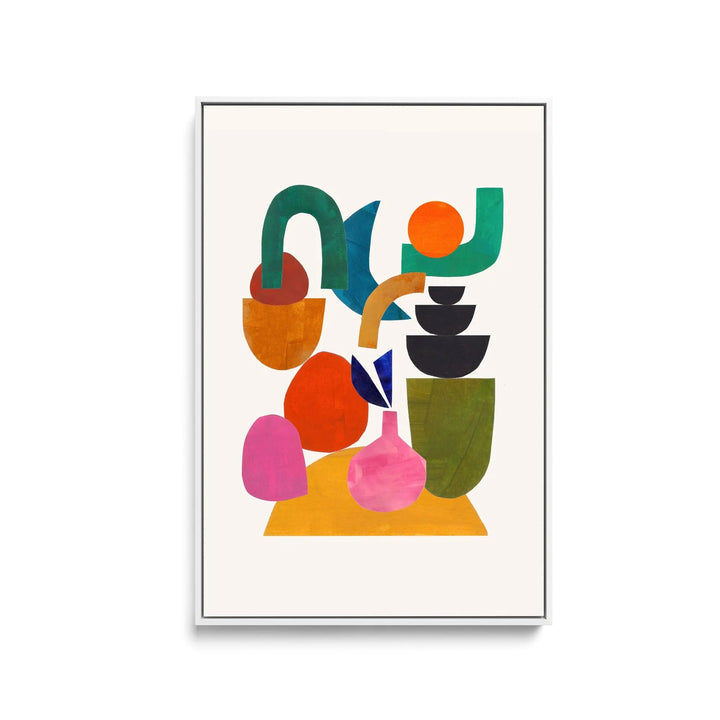 Happily Stacked by Ejaaz Haniff - Stretched Canvas Print or Framed Fine Art Print - Artwork I Heart Wall Art Australia 