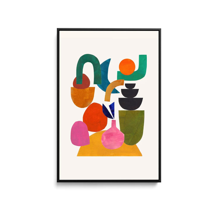 Happily Stacked by Ejaaz Haniff - Stretched Canvas Print or Framed Fine Art Print - Artwork I Heart Wall Art Australia 