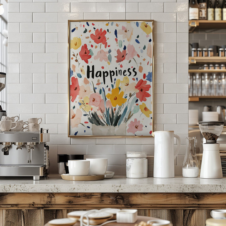 Happiness - Stretched Canvas, Poster or Fine Art Print I Heart Wall Art