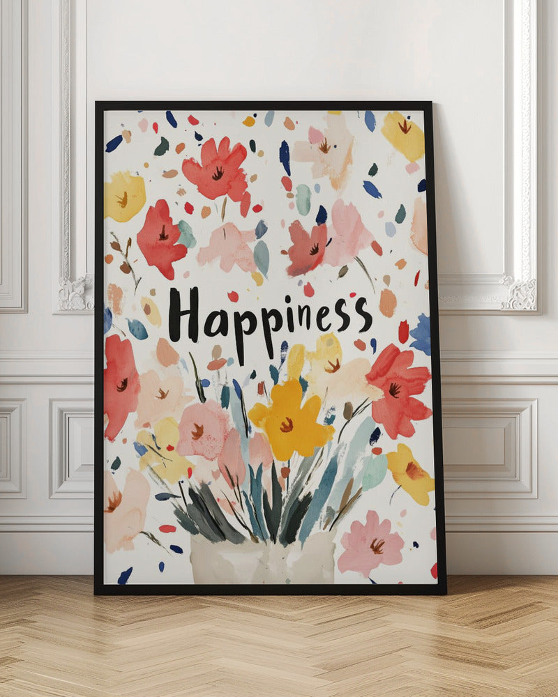 Happiness - Stretched Canvas, Poster or Fine Art Print I Heart Wall Art
