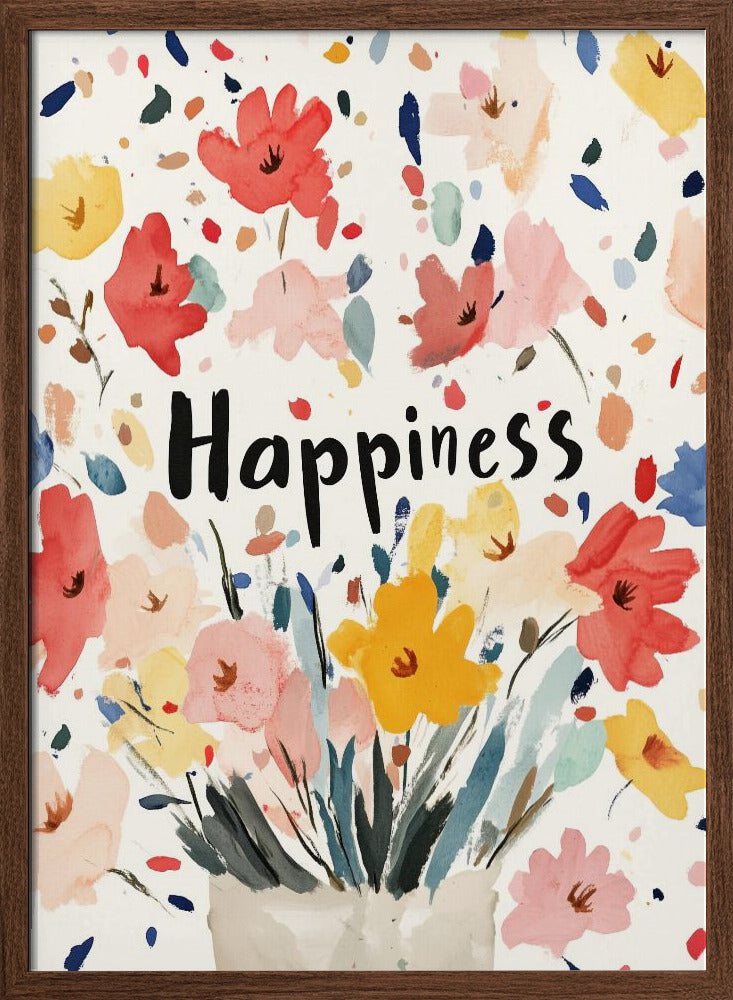 Happiness - Stretched Canvas, Poster or Fine Art Print I Heart Wall Art