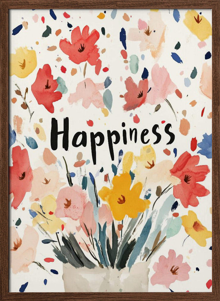 Happiness - Stretched Canvas, Poster or Fine Art Print I Heart Wall Art