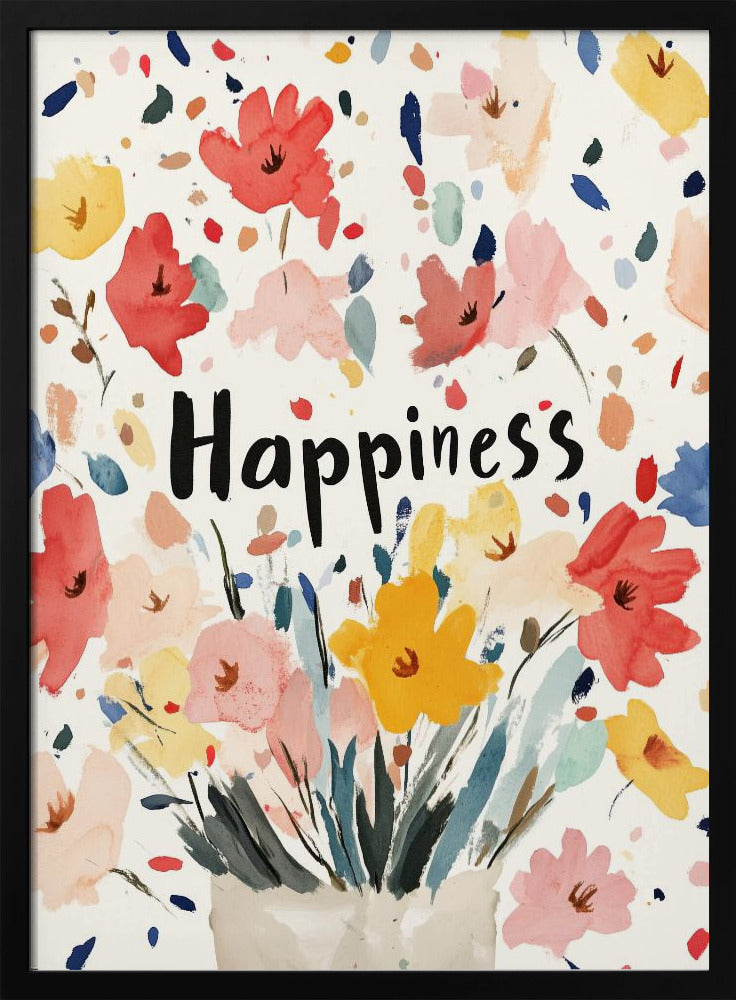 Happiness - Stretched Canvas, Poster or Fine Art Print I Heart Wall Art
