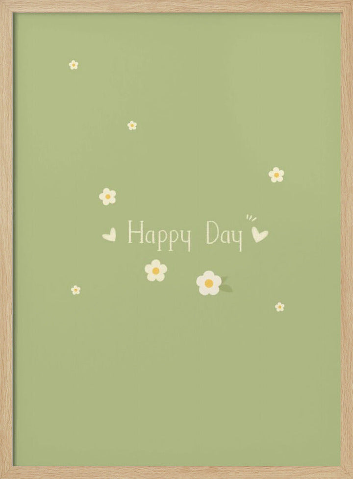 Happy Day - Stretched Canvas, Poster or Fine Art Print I Heart Wall Art