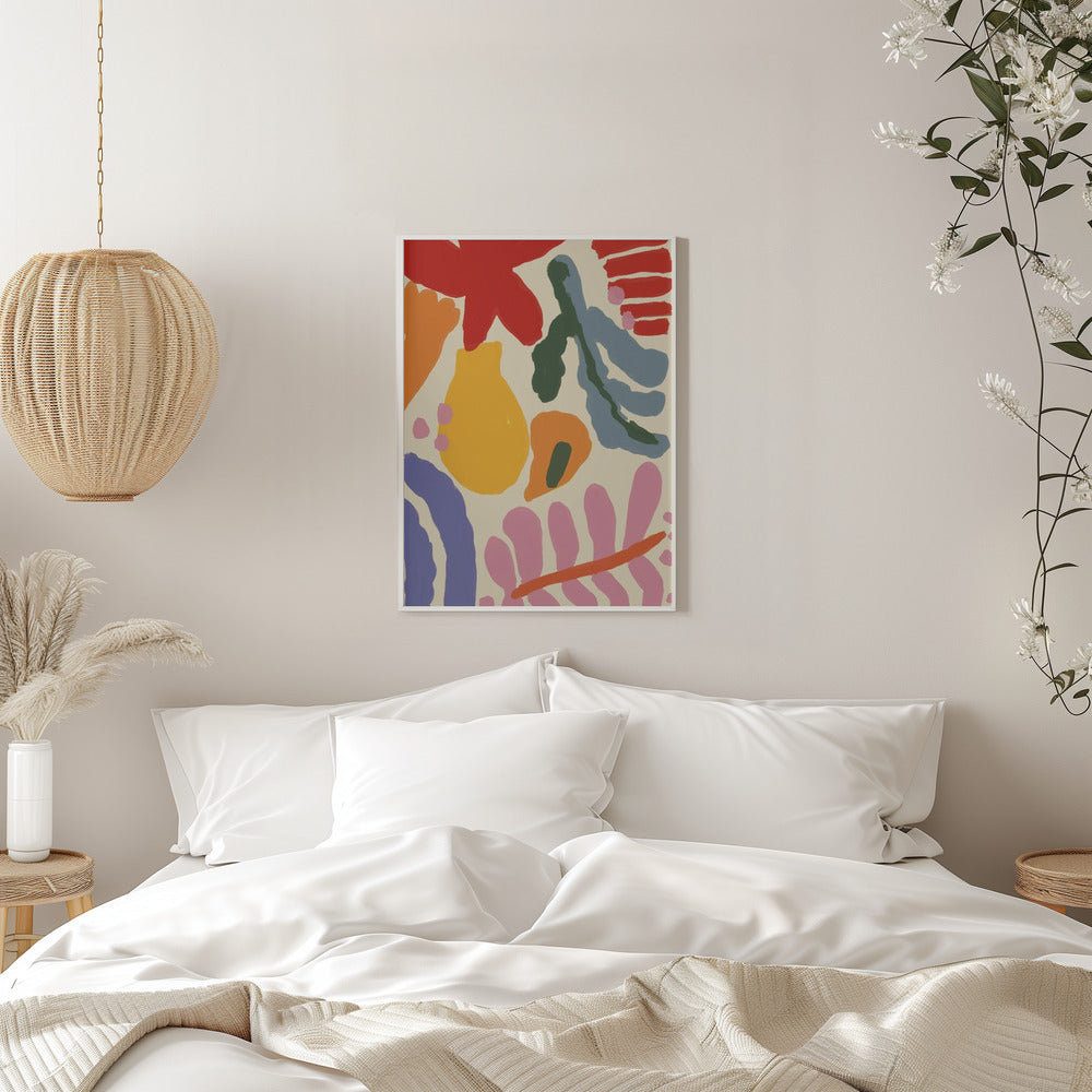 Happy Summer No 1 - Stretched Canvas, Poster or Fine Art Print I Heart Wall Art
