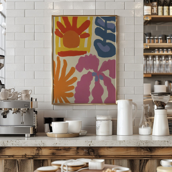 Happy Summer No 2 - Stretched Canvas, Poster or Fine Art Print I Heart Wall Art