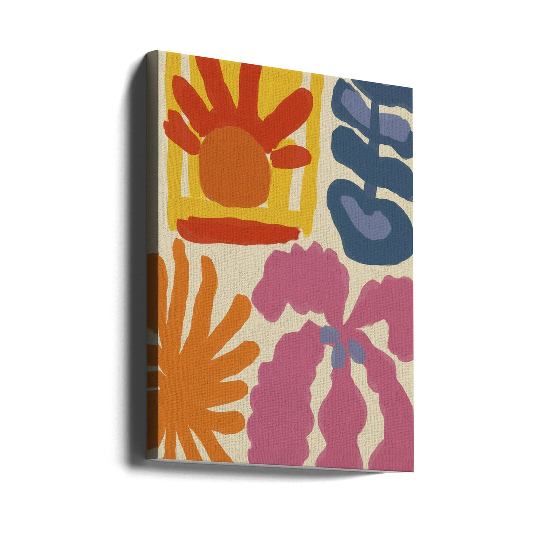 Happy Summer No 2 - Stretched Canvas, Poster or Fine Art Print I Heart Wall Art