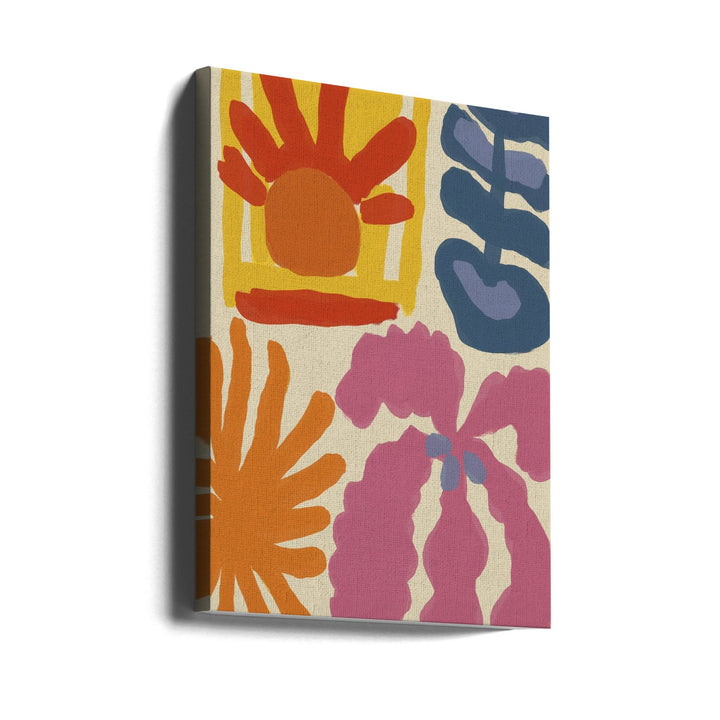 Happy Summer No 2 - Stretched Canvas, Poster or Fine Art Print I Heart Wall Art